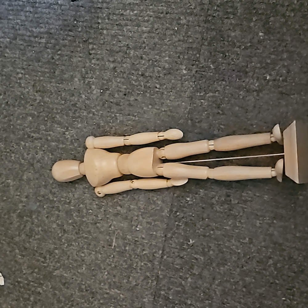 Big Wooden body artist model from hobby lobby